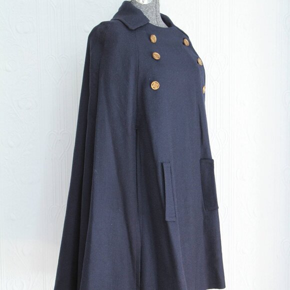 Art Deco 20's 30's wool cape - Picture 2 of 3